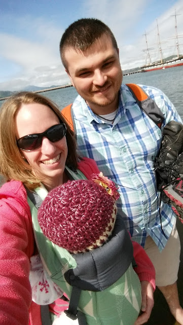 Baby wearing while traveling